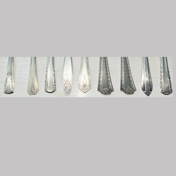 Mixed Lot 9 Antique Silver Plated Flatware Forks, Oxford Holmes & Edwards & More - Picture 3 of 13
